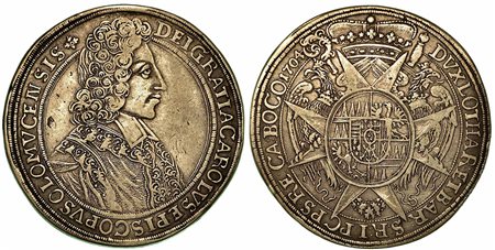 AUSTRIA - OLMUTZ. Karl III, 1695-1711., Thaler 1704.