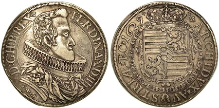 BOHEMIA - GLATZ. Ferdinand III, 1627-1637., Thaler 1629.