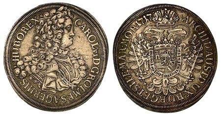 BOHEMIA. Karl VI, 1711-1740., Thaler 1717.