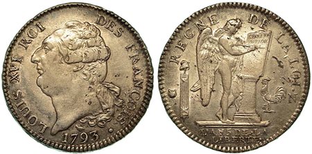 FRANCIA. Louis XVI, 1774-1793., Ecu 1793.