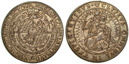 GERMANIA - BAVIERA. Maximilian I, 1598-1651., Thaler 1625.