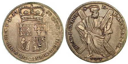 GERMANIA - BRAUNSCHWEIG - LÜNEBURG - CALENBERG - HANNOVER. Georg III, 1760-1820., Thaler 1758.