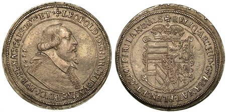 GERMANIA - HENSISHEIM. Leopold V, 1619-1632., Thaler 1622.