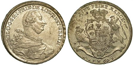 GERMANIA - LOWENSTEIN. Karl Thomas, 1735-1789., Thaler 1769.