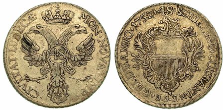 GERMANIA - LUBECK., Lubecca Stadt Thaler (48 Schilling) 1752.