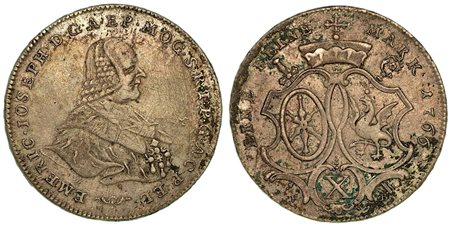 GERMANIA - MAINZ. Emerich Josef, 1763-1774., Thaler 1766.