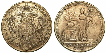 GERMANIA - NURNBERG., Free City Thaler 1763.