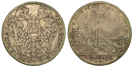 GERMANIA - NURNBERG., Free City Thaler 1765.