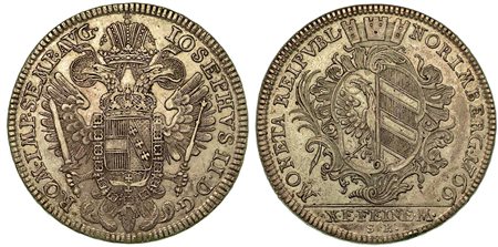 GERMANIA - NURNBERG., Free City Thaler 1766.