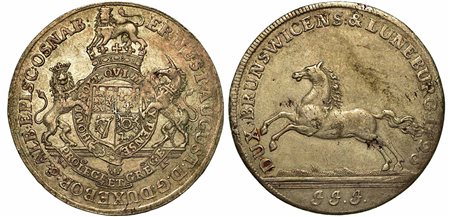 GERMANIA - OSNABRUCK. Ernst August II, 1716-1728., Thaler 1725.