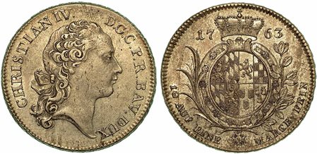 GERMANIA - PFALZ - BIRKENFELD - ZWEIBRUCKEN. Christian IV, 1735-1775., Thaler 1763.