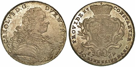 GERMANIA - WURTTEMBERG. Karl Eugen, 1744-1793., Thaler 1769.