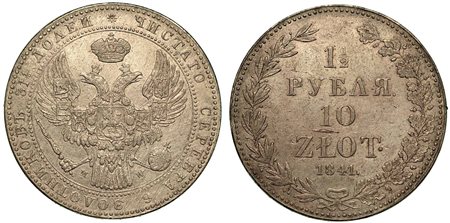 POLONIA. Nicolas I, 1825-1855., 10 Zlotych 1841.