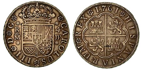 SPAGNA. Carlos III, 1759-1788., 4 Reales 1761 A.