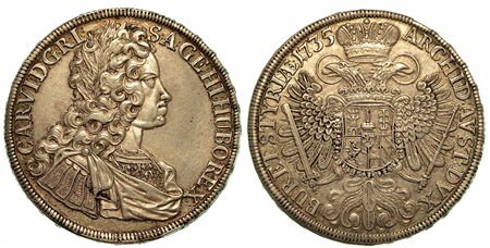 UNGHERIA. Karl VI, 1711-1740., Thaler 1735.