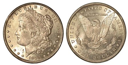 USA. Morgan Dollar 1883, zecca di Carson City., 