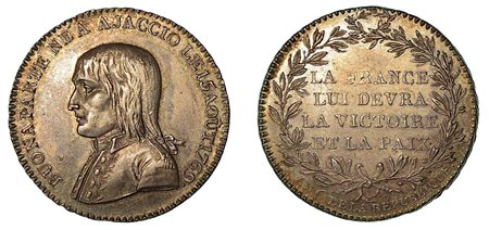 TRATTATO DI CAMPOFORMIO (17 ottobre 1797 – Fine della Repubblica di Venezia)., Medaglia in argento 1797.