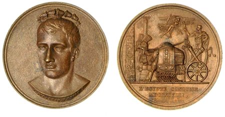 CONQUISTA DEL BASSO EGITTO., Medaglia in bronzo 1798.