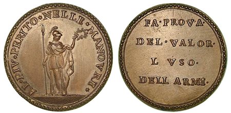 PREMIO DELLA REPUBBLICA CISALPINA., Medaglia in bronzo s.d.