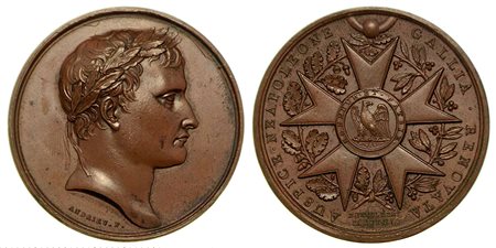 RICOSTITUZIONE DELLA LEGION D'ONORE., Medaglia in bronzo 1804.