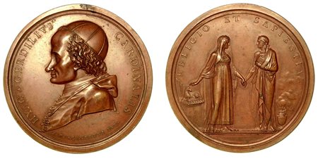 GIACINTO SIGISMONDO GERDIL, 1718-1802., Medaglia in bronzo 1804.