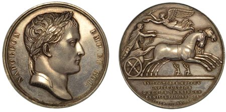 CAPITOLAZIONE DI ULM E MEMMINGEN., Medaglia in argento 1805.