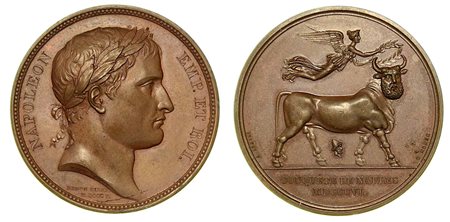 CONQUISTA DI NAPOLI., Medaglia in bronzo 1806.