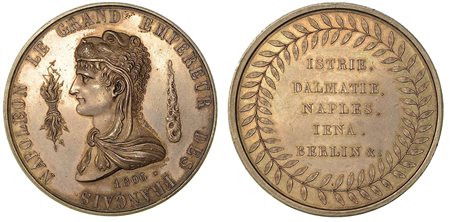 LE GRANDI CAMPAGNE DEL 1806., Medaglia in argento, Parigi.