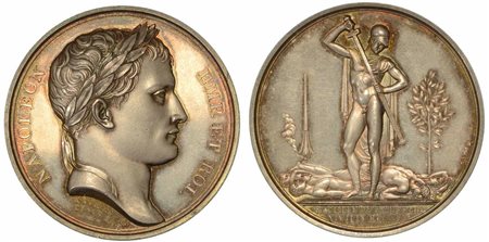 BATTAGLIA DI FRIEDLAND., Medaglia in argento 1807, Parigi.