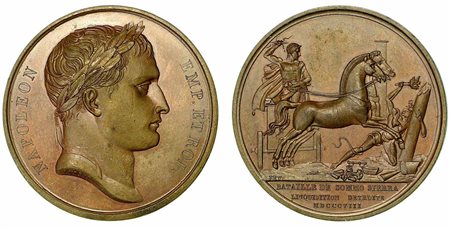 BATTAGLIA DI SOMO-SIERRA IN SPAGNA., Medaglia in bronzo 1808.