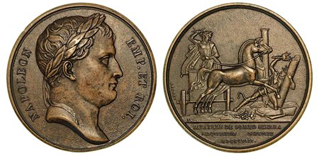 BATTAGLIA DI SOMO-SIERRA IN SPAGNA., Medaglia in bronzo 1808.