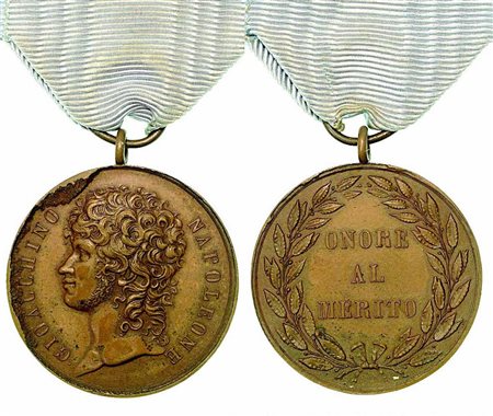 GIOACCHINO MURAT, 1808-1815., Medaglia Premio per meriti militari.