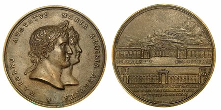 POSA DELLA PRIMA PIETRA DEL CIMITERO DI BOLOGNA., Medaglia in bronzo 1811, Bologna.