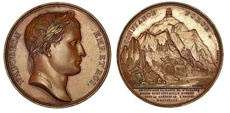 LEVA FORZATA DI DUECENTOMILA SOLDATI IN ITALIA E FRANCIA., Medaglia in bronzo 1813.