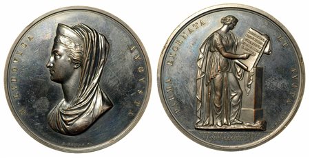 MARIA LUIGIA D'AUSTRIA, 1815-1847. LE BECCHERIE DI PARMA., Medaglia in bronzo 1836.