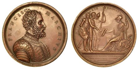 FRANCESCO DE MARCHI (Stratega e ingegnere militare, 1504-1576)., Medaglia in bronzo 1819.