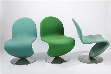 Verner Panton Danimarca - Tre sedie