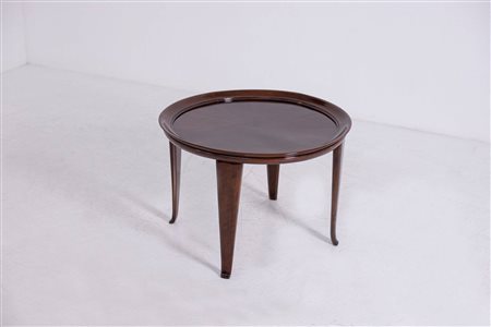 Italian coffee table in walnut. 1950s. Restored