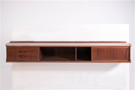 GIANFRANCO FRATTINI. Wall Sideboard. '50s