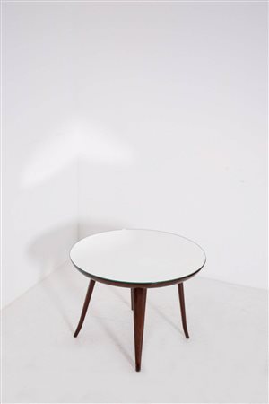 PIETRO CHIESA. Coffee table in wood and glass