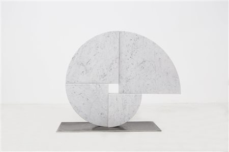 ANGELO MANGIAROTTI. Carrara marble sculpture