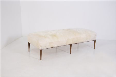 T. H. ROBJOHNS GIBBINS Wooden daybed in goat hair