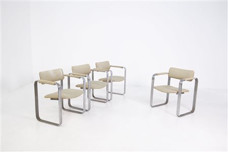 GIUSEPPE PAGANO POGATSCHNIG (Attr.) Four chairs 