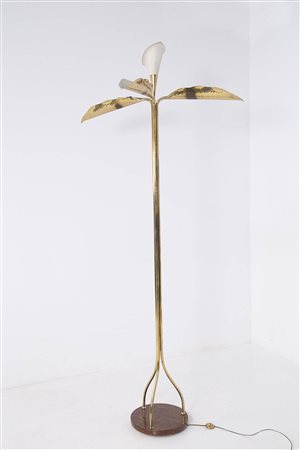 ANGELO LELII for ARREDOLUCE. Brass floor lamp