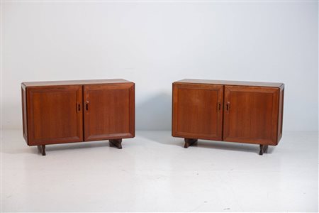 FRANCO ALBINI. Pair of sideboard. POGGI PAVIA