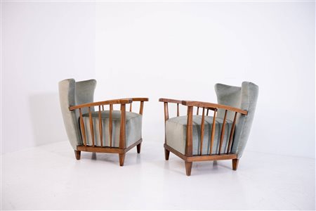 MAURIZIO TEMPESTINI. Pair of armchairs. 1950s