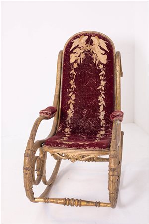 ANTON FIX & MICHAEL THONET. Rocking chair. 1850s