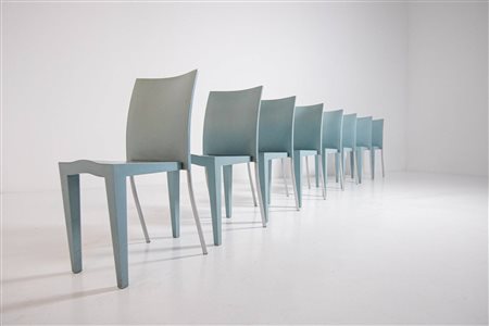 PHILIPPE STARCK. Eight propylene chairs. KARTELL