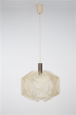 PAUL SECON for SOMPEX. Nylon chandelier. 1960s