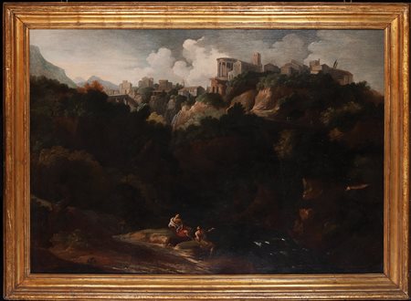 View of Tivoli with figures